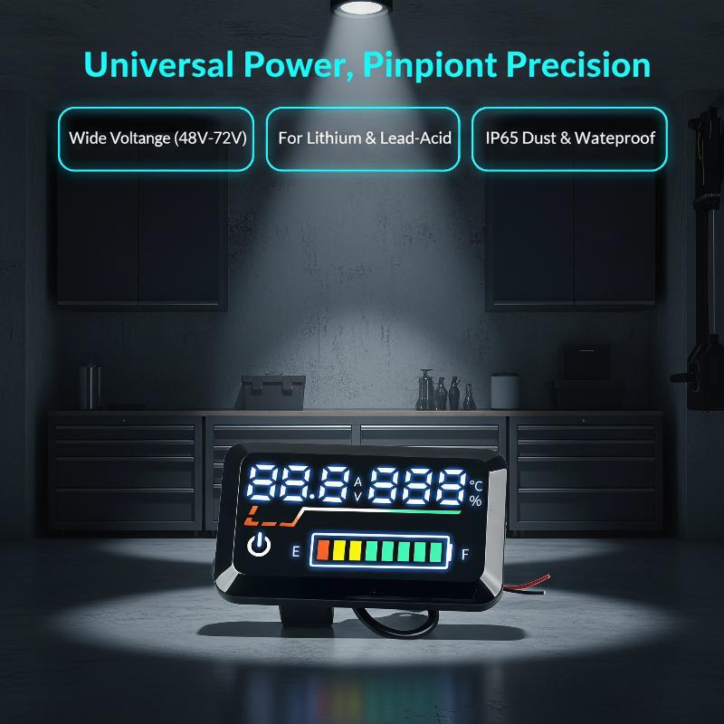 Battery Monitor Coulometer - New Precision Voltage Meter Digital Battery