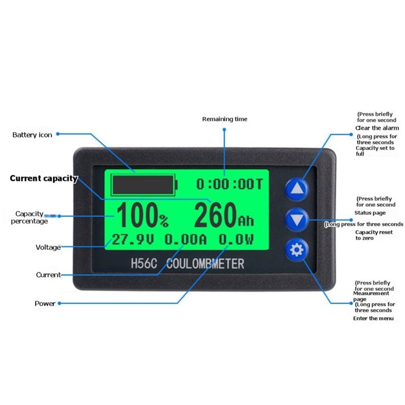 [EYEL!NEW!】 H56CS DC100V Batte - огляд і ціна Battery Monitor Coulometer