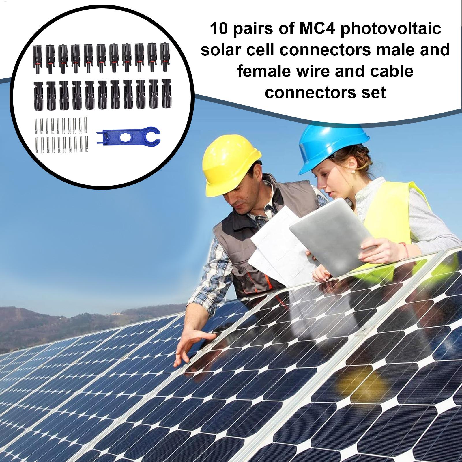 10Pair MC4 Photovoltaic Solar  - огляд і ціна Solar Cable Mc4 Connector