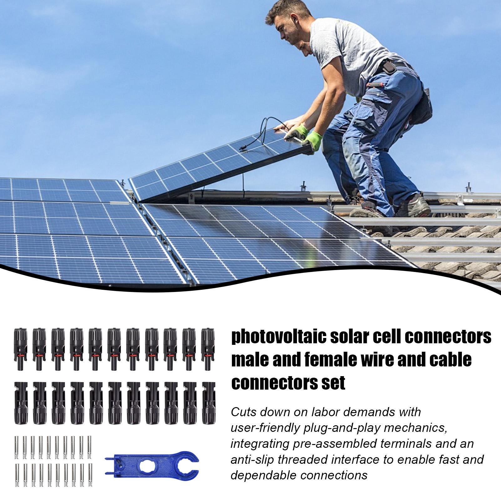 10Pair MC4 Photovoltaic Solar  - огляд і ціна Solar Cable Mc4 Connector