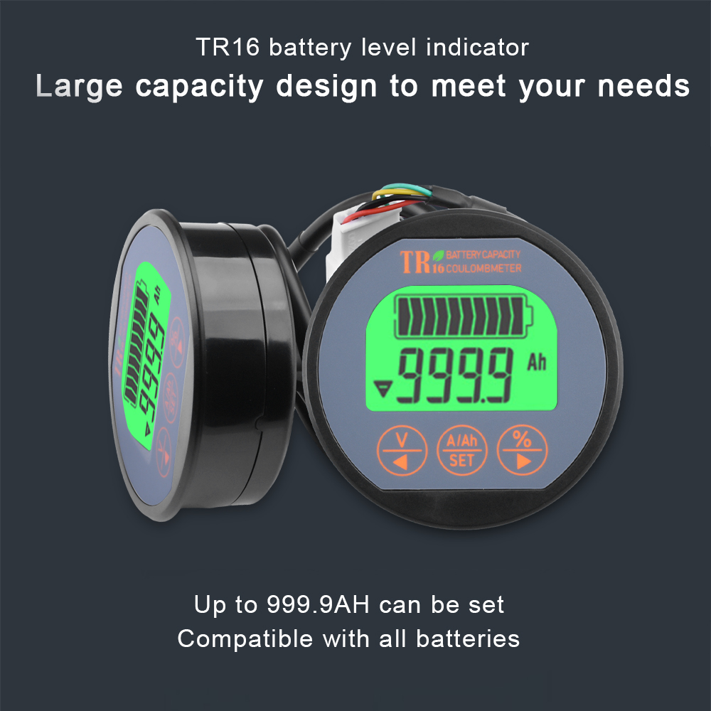 DC 8-80V 50A 100A 350A TR16 Ba - огляд і ціна Battery Monitor Coulometer