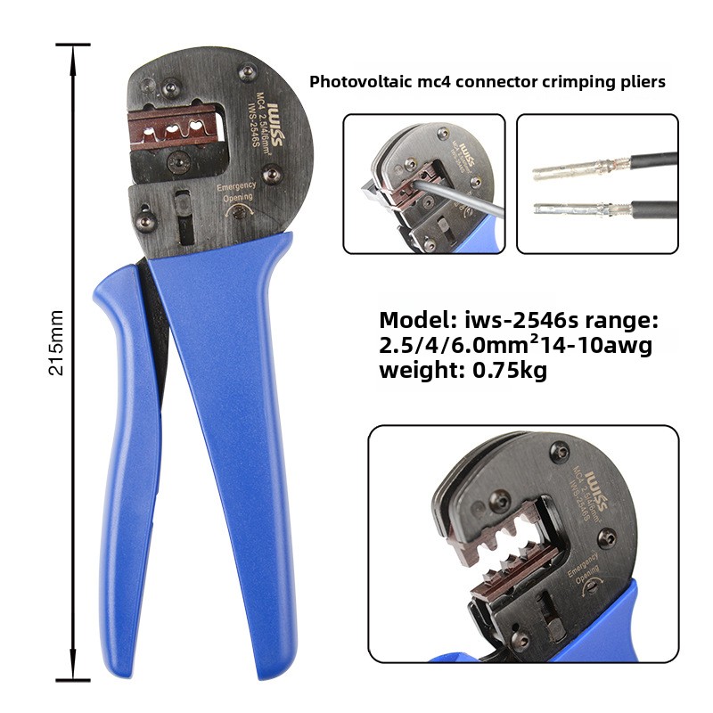 PV Cable Crimper Ratcheting Wi - огляд і ціна Solar Cable Mc4 Connector