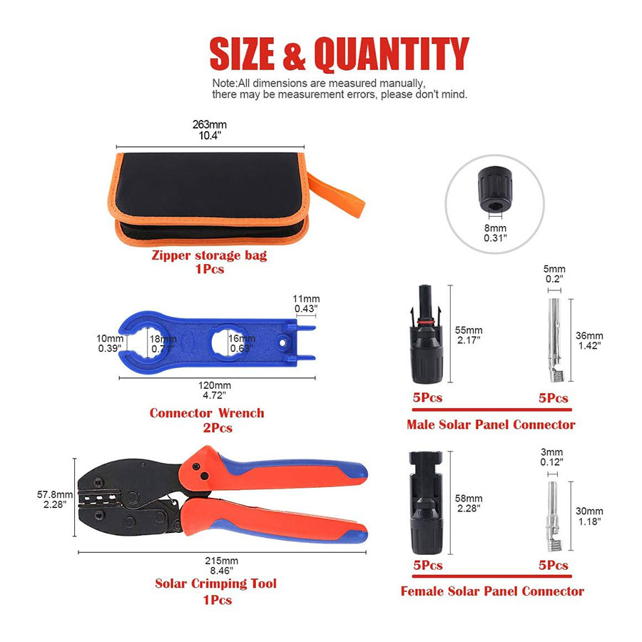 Solar Crimping Tools for 2.5-6 - огляд і ціна Solar Cable Mc4 Connector