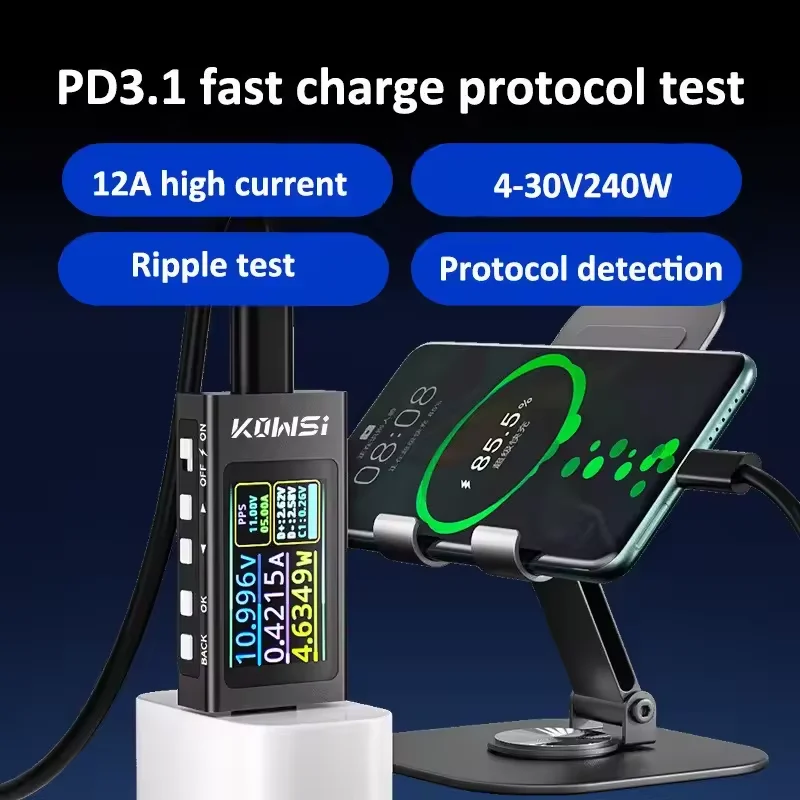 KWS-X1 Type-C Current and Volt - огляд і ціна Battery Monitor Coulometer