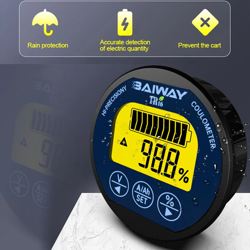 TR16H Waterproof Coulometer DC - огляд і ціна Battery Monitor Coulometer