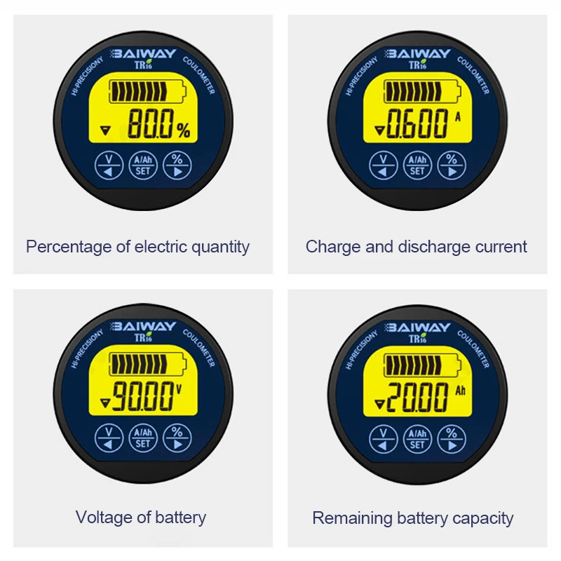 TR16H Waterproof Coulometer DC - огляд і ціна Battery Monitor Coulometer